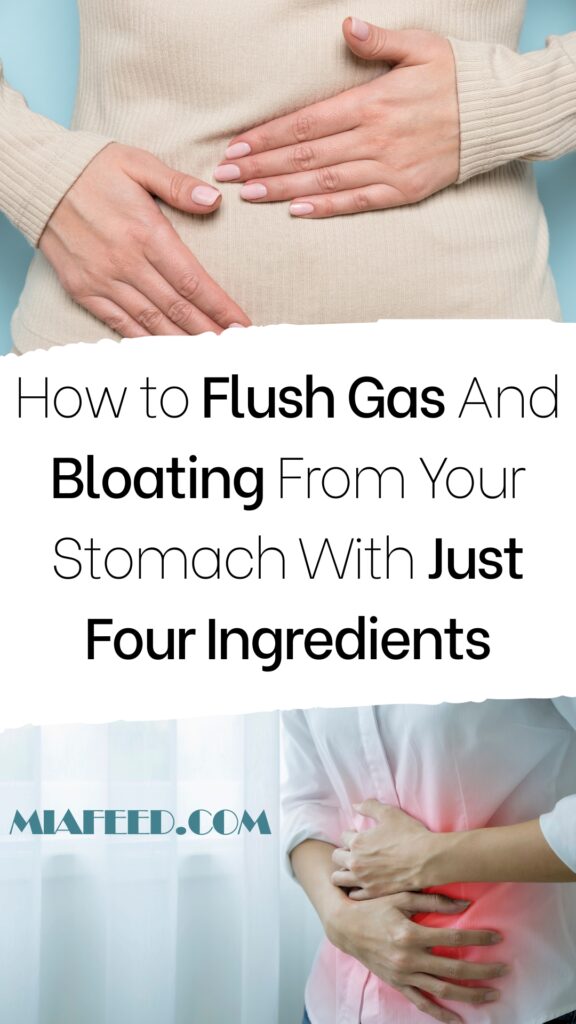 How To Flush Gas And Bloating From Your Stomach With Just Four ...